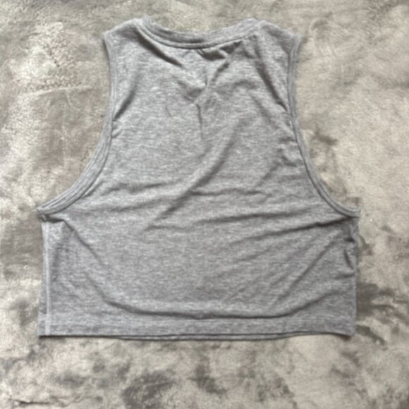 NOBULL NO BULL Women's Cropped Muscle Tank Size S Light Gray - Picture 3 of 3